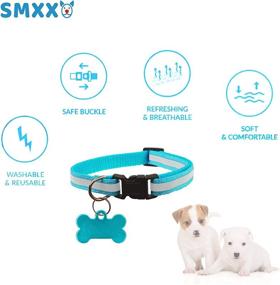 img 1 attached to 🐶 SMXXO Puppy Collars for Litter - Super Soft Nylon Whelping Puppy ID Collars (12 Colors), Adjustable & Reflective - with 2 Record Keeping Charts - Essential Pet Supplies & Accessorize