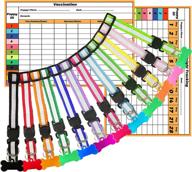 🐶 smxxo puppy collars for litter - super soft nylon whelping puppy id collars (12 colors), adjustable & reflective - with 2 record keeping charts - essential pet supplies & accessorize logo