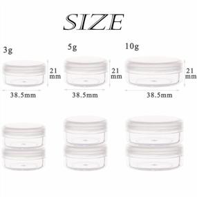 img 3 attached to 10 Gram Cosmetic Containers 40Pcs Sample Jars With Lids Plastic Makeup Sample Containers, BPA Free Small Plastic Containers
