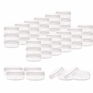 10 gram cosmetic containers 40pcs sample jars with lids plastic makeup sample containers, bpa free small plastic containers logo
