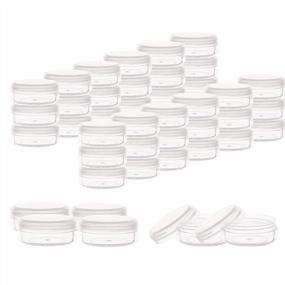 img 4 attached to 10 Gram Cosmetic Containers 40Pcs Sample Jars With Lids Plastic Makeup Sample Containers, BPA Free Small Plastic Containers