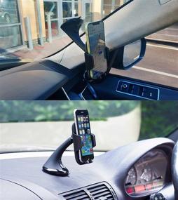 img 3 attached to Desire2 In-Car Suction Holder: Hands-Free Smartphones Dashboard/Windscreen Mount for Men & Women