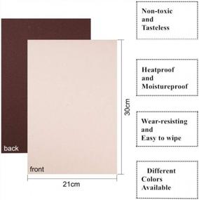 img 3 attached to Premium Velvet Sticky Back Sheets For Art And Craft - 20PCS Brown Self-Adhesive Fabric A4 Sheets For Multi-Purpose Use