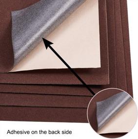 img 2 attached to Premium Velvet Sticky Back Sheets For Art And Craft - 20PCS Brown Self-Adhesive Fabric A4 Sheets For Multi-Purpose Use