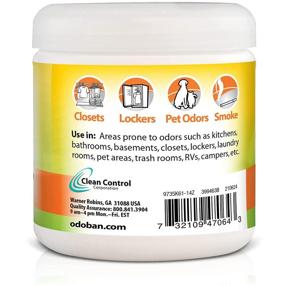 img 3 attached to OdoBan Solid Odor Absorber Eliminator: Citrus Scent, 14 🍊 Ounces, 3-Pack for Effective Home and Small Space Odor Control