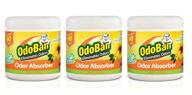 odoban solid odor absorber eliminator: citrus scent, 14 🍊 ounces, 3-pack for effective home and small space odor control логотип