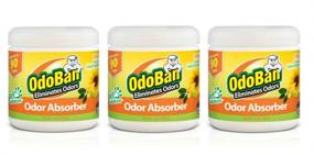 img 4 attached to OdoBan Solid Odor Absorber Eliminator: Citrus Scent, 14 🍊 Ounces, 3-Pack for Effective Home and Small Space Odor Control