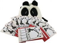 набор из 10 стикеров panda с сумкой для хранения логотип