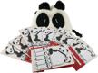 10-piece panda sticky notes with storage bag set logo