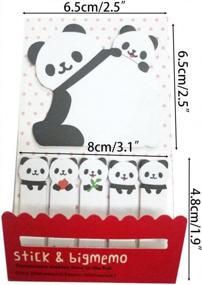 img 1 attached to 10-Piece Panda Sticky Notes With Storage Bag Set