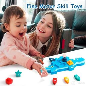 img 3 attached to 🦖 Fantykids Montessori Dinosaur Shape Sorter Learning Toys for 1-2 Year Old Boys and Girls - Educational Gifts