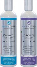 img 4 attached to Biotin Shampoo & Conditioner Set For Hair Growth - Sulfate Free For Color Treated Hair, Thinning Hair Loss Treatment - Deep Moisturizing Repair Dry Damaged Hair - Made In USA (8 Oz)