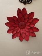 img 1 attached to Elegant Metal Sunflower Wall Decor For Indoor And Outdoor Spaces: EASICUTI Hanging Flower Sculptures In 12 Inch Size review by Roger Alexander