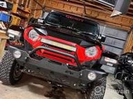 img 1 attached to EAG Front Bumper Rock Crawler With Fog Light Housing And Winch Plate Fit For 18-22 Wrangler JL review by Justin Rashid
