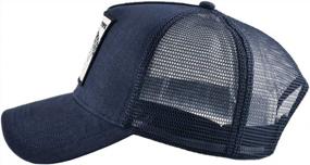 img 3 attached to Stay Cool And Trendy With Unisex Animal Mesh Trucker Snapback Hats
