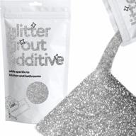 100g silver glitter grout tile additive for easy and temperature resistant use in kitchen, bathroom, and wet room - mix with epoxy resin or cement based grout from hemway logo