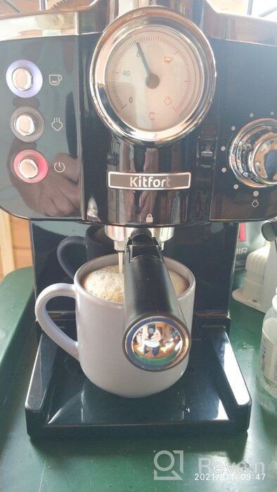 img 1 attached to Coffeemaker Kitfort KT-739, black review by Micha Maciejowicz ᠌