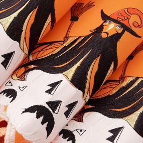 img 3 attached to Get Into The Spooky Spirit With Simhomsen'S Embroidered Halloween Kitchen Valance Curtain - Witch Design - W 57 × L 14 Inches