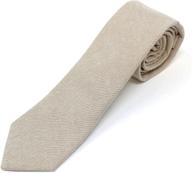 crisp chambray cotton skinny necktie: sleek men's accessory collection by ties, cummerbunds & pocket squares logo