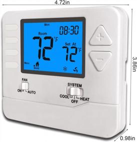 img 3 attached to Программируемый термостат на 5-1-1 день от Suuwer для дома с двойной поддержкой тепла/охлаждения