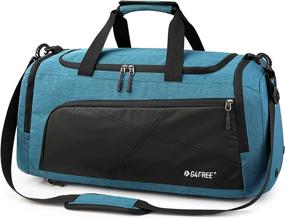 img 3 attached to Lightweight 3-Way Duffle Backpack Gym Bag With Wet Pocket & Shoes Compartment For Men And Women By G4Free - Perfect For Sports, Travel, Weekends, And Overnight Trips - 45L Capacity