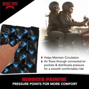 img 2 attached to Enhanced Comfort Inflatable Motorcycle Passenger Seat Cushion – Badass Moto ✨ Pillion Pad. Provides Pressure Relief for Long Rides, Ensuring a Pleasant Journey