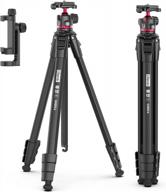 capture stunning shots with ulanzi mt-55 travel camera tripod stand - perfect for sony, nikon, canon, and fuji dslr cameras with smartphone clamp logo