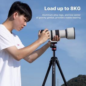 img 1 attached to Capture Stunning Shots With ULANZI MT-55 Travel Camera Tripod Stand - Perfect For Sony, Nikon, Canon, And Fuji DSLR Cameras With Smartphone Clamp