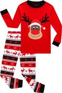 cozy christmas pjs for boys - kikizye's long sleeve pajamas set logo