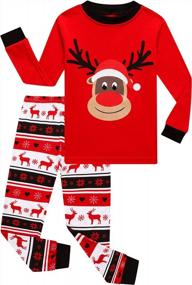 img 4 attached to Cozy Christmas PJs For Boys - KikizYe'S Long Sleeve Pajamas Set