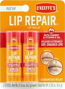 img 4 attached to O'Keeffe'S Lip Repair Lip Balm With Cherry & Vitamin E Oil, Stick, Twin Pack