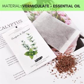 img 3 attached to 12 PCS Eucalyptus Peppermint Scented Sachets - Long-Lasting Air Freshener Bags For Drawers, Closets & Home Fragrance | MYARO Potpourri Sachet Gift Set For Lovers