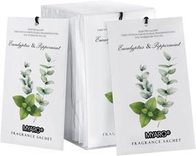 img 4 attached to 12 PCS Eucalyptus Peppermint Scented Sachets - Long-Lasting Air Freshener Bags For Drawers, Closets & Home Fragrance | MYARO Potpourri Sachet Gift Set For Lovers