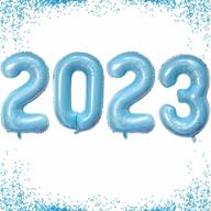 2023 new year's eve party balloons - 40" large mylar foil number balloons for graduation decorations logo