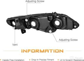 img 2 attached to 🚗 JSBOYAT 4 Door Sedan - Headlight Assembly Replacement for 2006-2011 Honda Civic | Passenger & Driver Side