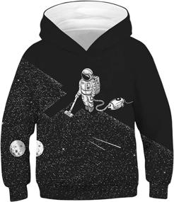 img 4 attached to 👕 Boys' Graphic Hoodies Pullover with Pocket - Fashion Hoodies & Sweatshirts