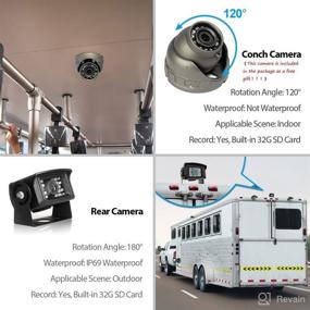 img 3 attached to ZEROXCLUB HD 1080P Wired Rear View Backup Camera System Kit, IP69 Waterproof 📸 Night Vision Reversing Camera + 7 Inch Monitor for Truck, Semi-Trailer, Bus, RV (BY01)