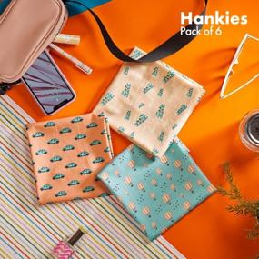 img 3 attached to Hexafun Organic Cotton Handkerchief Multi Color Men's Accessories and Handkerchiefs