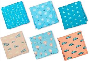 img 4 attached to Hexafun Organic Cotton Handkerchief Multi Color Men's Accessories and Handkerchiefs