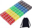 50 pieces dice set - 5 colors for tenzi, farkle, yahtzee & math teaching logo