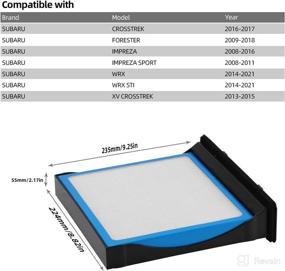 img 3 attached to Improved Air Quality in Your Subaru Crosstrek, Forester, Impreza: CF10930 Cabin Air Filter - #72880FG000 Compatible