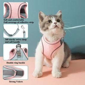 img 1 attached to IDOLPET Harness Adjustable Reflective Comfortable Cats : Collars, Harnesses & Leashes
