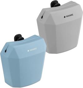 img 4 attached to 🐶 Navaris Silicone Dog Treat Pouches (Set of 2) - Polyhedron Design - Blue and Gray