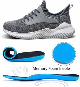 img 1 attached to Женская прогулочная обувь: беговые кроссовки из пеноматериала с эффектом памяти для тренировок в зале и на открытом воздухе