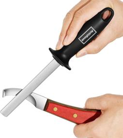 img 4 attached to 🔪 Antidious Hoof Knife Sharpener: 5 inch Farrier Tool with Diamond Coated Honing Rod for Optimal Hoof Knife and Cutting Instrument Sharpness