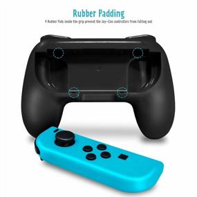 img 3 attached to 2X ADZ Switch Joy Con Grip Comfort Controller Аксессуары для Nintendo Switch - черный