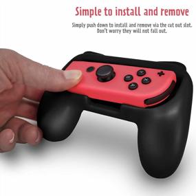 img 2 attached to 2X ADZ Switch Joy Con Grip Comfort Controller Аксессуары для Nintendo Switch - черный