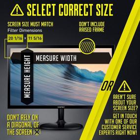 img 2 attached to 23-Inch Anti-Glare Privacy Screen Filter For Widescreen Monitors - Scratch-Resistant Film For Data Confidentiality - 16:9 Aspect Ratio - Restrict Unrestricted Access