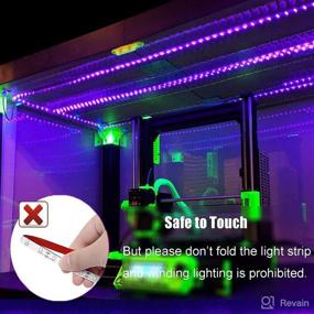 img 1 attached to 🎉 iCreating 20ft UV LED Strip Lights - 395nm to 405nm Flexible Purple Light Strips, 12V Non-Waterproof for Party, Stage Lighting, Body Paint - Improved SEO