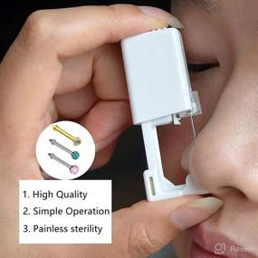 img 1 attached to Disposable Nose Piercing Gun: Efficient Personal Care Tool